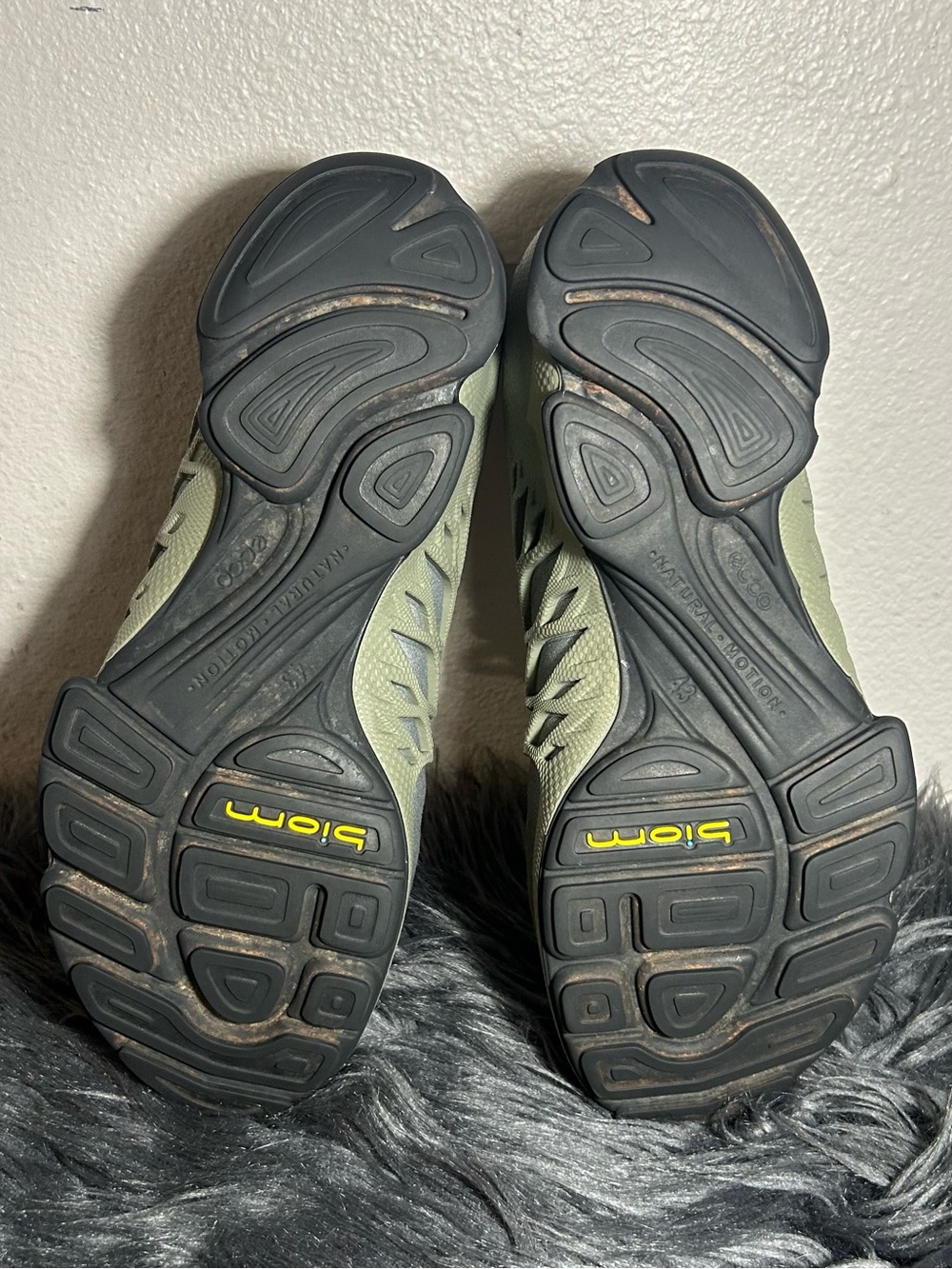 ECCO Biom Aex M Olive Tactical Mesh Lightweight Trail Sneakers Size 9-9.5 US - Picture 8 of 9